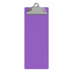 4.25 x 11 Aluminum Server Clipboard - Lilac
