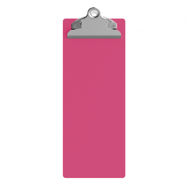 4.25 x 11 Aluminum Server Clipboard - Pink