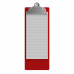 4.25 x 11 Aluminum Server Clipboard - Red