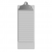 4.25 x 11 Aluminum Server Clipboard - White