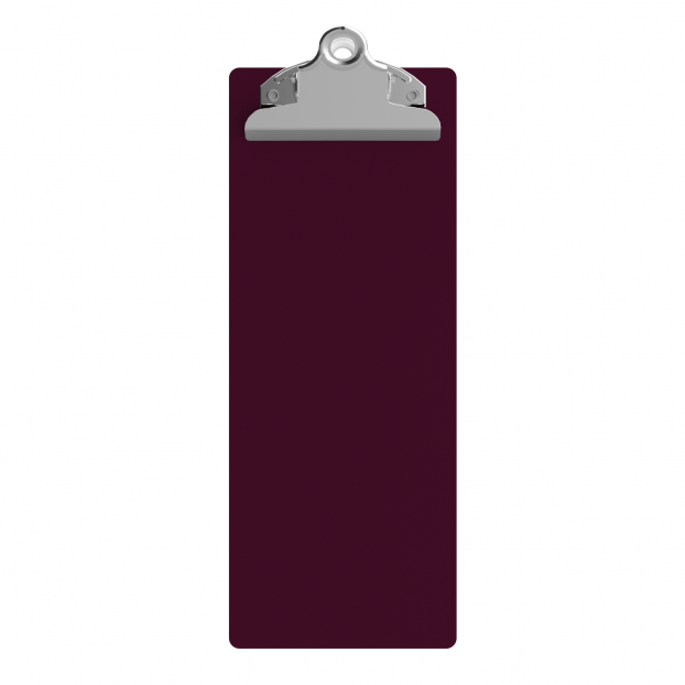 4.25 x 11 Aluminum Server Clipboard - Wine