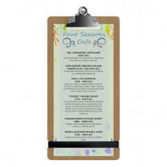MDF Tall Menu Clipboard