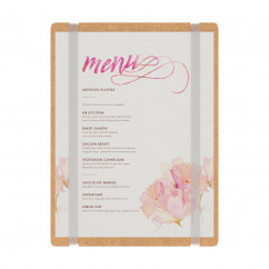 MDF Vertical Menu Board with Bands