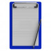 Memo Size 5 x 8 Aluminum Clipboard | Blue