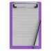 Memo Size 5 x 8 Aluminum Clipboard | Lilac