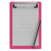 Memo Size 5 x 8 Aluminum Clipboard | Pink