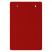 Memo Size 5 x 8 Aluminum Clipboard | Red