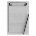 Memo Size 5 x 8 Aluminum Clipboard | White