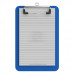Memo Size 5 x 8 Plastic Clipboard | Blue