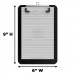 Memo Size 5 x 8 Plastic Clipboard | Black