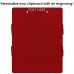 Red Trifold ISO Clipboard