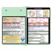  Folding Memo - WhiteCoat Clipboard® - Mint Medical Edition