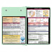  Folding Memo - WhiteCoat Clipboard® - Mint Edición Médica