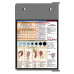 Folding Memo - WhiteCoat Clipboard® - Silver Nursing Edition