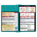  Folding Memo - WhiteCoat Clipboard® - Teal Edición médica
