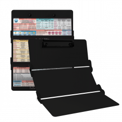 WhiteCoat Clipboard® Trifold - Blackout Anesthesia Edition