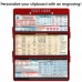 WhiteCoat Clipboard® Trifold - Red Anesthesia Edition