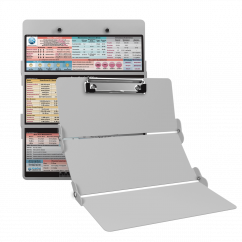 WhiteCoat Clipboard® Trifold - White Anesthesia Edition