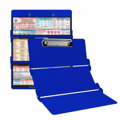 WhiteCoat Clipboard® Trifold - Blue Anesthesia Edition