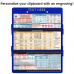WhiteCoat Clipboard® Trifold - Blue Anesthesia Edition