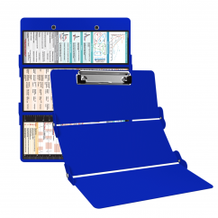 WhiteCoat Clipboard® Trifold - Blue Cardiology Edition