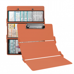 WhiteCoat Clipboard® Trifold - Coral Cardiology Edition