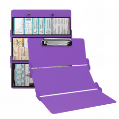 WhiteCoat Clipboard® Trifold - Lilac Cardiology Edition
