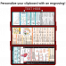 WhiteCoat Clipboard® Trifold - Red Cardiology Edition