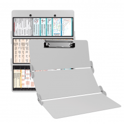 WhiteCoat Clipboard® Trifold - White Cardiology Edition