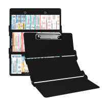 WhiteCoat Clipboard® Trifold - Black EMT Edition