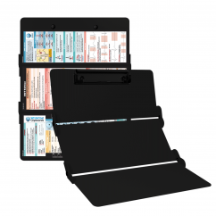 WhiteCoat-Clipboard®-Trifold-Black-EMT-Edition