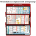 WhiteCoat Clipboard® Trifold - Red EMT Edition