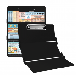 WhiteCoat Clipboard® Trifold - Blackout Nursing Edition