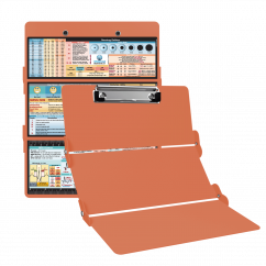 WhiteCoat Clipboard® Trifold - Coral Nursing Edition