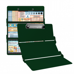 WhiteCoat Clipboard® Trifold - Green Nursing Edition