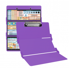 WhiteCoat Clipboard® Trifold - Lilac Nursing Edition