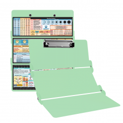 WhiteCoat Clipboard® Trifold - Mint Nursing Edition