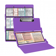 WhiteCoat Clipboard® Trifold - Lilac Occupational Therapy Edition