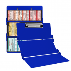 WhiteCoat Clipboard® Trifold - Blue Pediatric Infant Edition