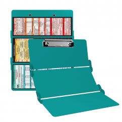 WhiteCoat Clipboard® Trifold - Teal Pediatric Infant Edition