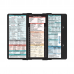 WhiteCoat Clipboard® Trifold - Black Pharmacy Edition