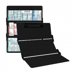 WhiteCoat Clipboard® Trifold - Blackout Pharmacy Edition