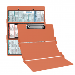 WhiteCoat Clipboard® Trifold - Coral Pharmacy Edition