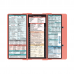 WhiteCoat Clipboard® Trifold - Coral Pharmacy Edition