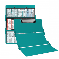 WhiteCoat Clipboard® Trifold - Teal Pharmacy Edition