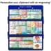 WhiteCoat Clipboard® Trifold - Blue Veterinary Medicine Edition