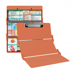 WhiteCoat Clipboard® Trifold - Coral Veterinary Medicine Edition