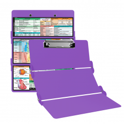 WhiteCoat Clipboard® Trifold - Lilac Veterinary Medicine Edition