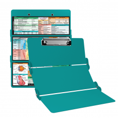 WhiteCoat Clipboard® Trifold - Teal Veterinary Medicine Edition