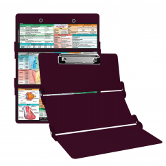 WhiteCoat Clipboard® Trifold - Wine Veterinary Medicine Edition